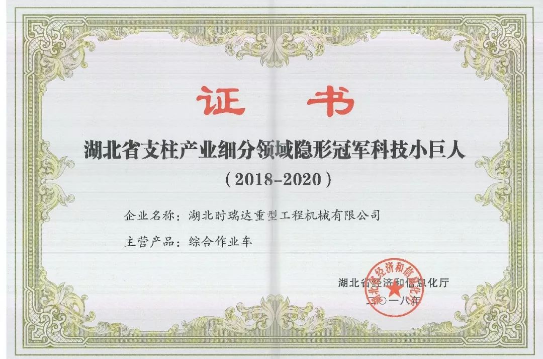 湖北XINGCAI.com被授予“湖北省支柱产业细分领域隐形冠军科技小巨人”​